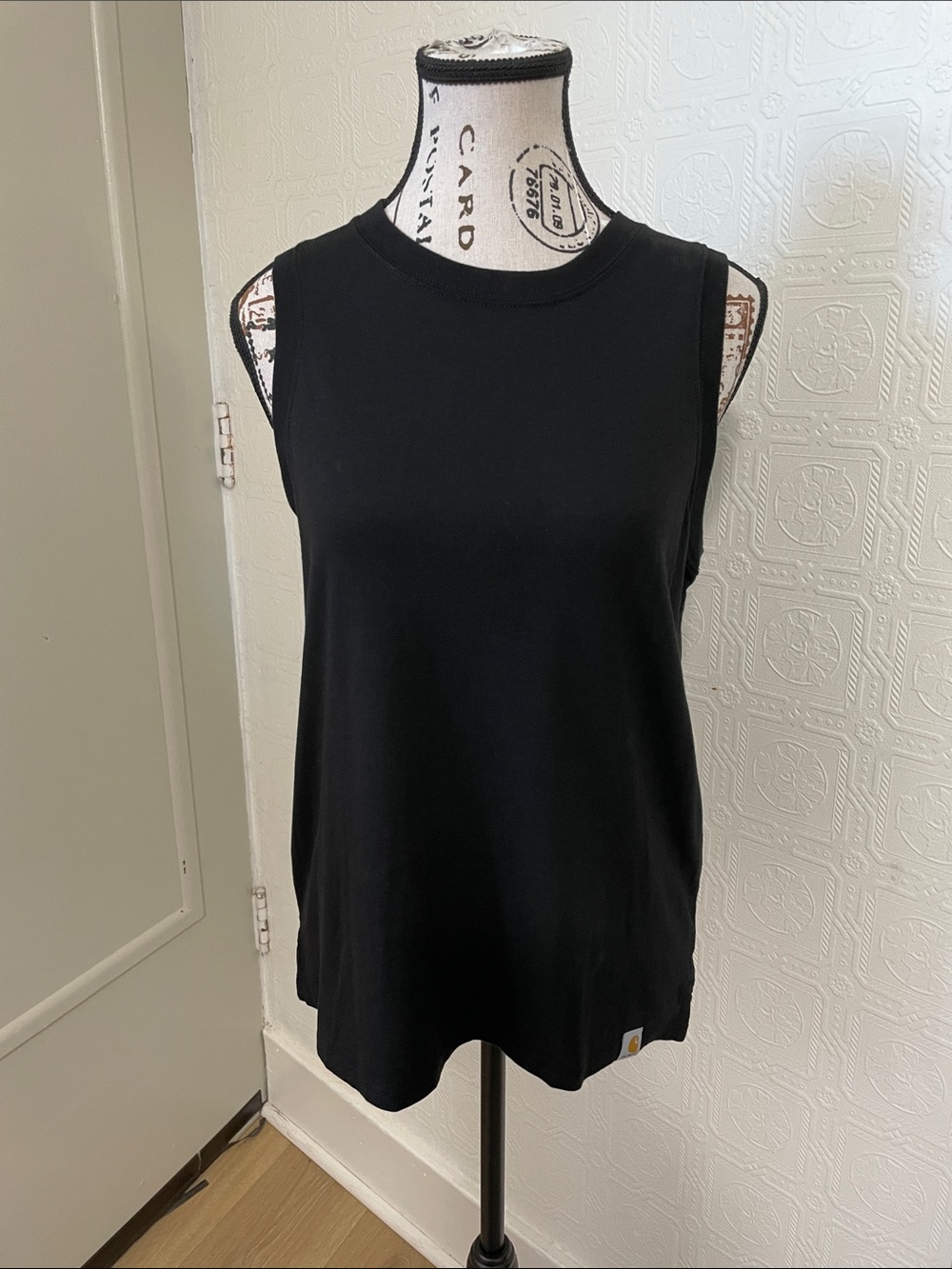 Carhartt Black Women's Rib-Trim Sleeveless Tank